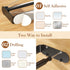 RV(2 Paper Towel Holder Under Cabinet, Single Hand Operable Wall Mount with Damping Effect, Self-Adhesive or Drilled