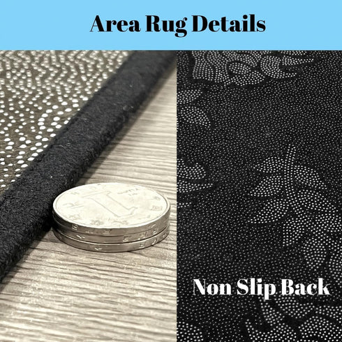 4'11" 3'3" Race Car Play Mat x for Boys Bedside,Black White Grid Flag Non Slip Rug Kids Play Rugs,Geometric Checkered