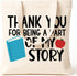 Appreciation Tote Bag for Teachers - Reusable Canvas Grocery Bag Gift