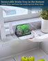 Movable Sponge Holder for Kitchen Sink, 304 Stainless Steel Caddy with Detachable Drip Tray for Countertop