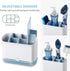 Counter JOMOLA Dish Brush Caddy for Kitchen Sink Toothbrush Holders for Bathrooms Sink Sponge Holder Kitchen Scrub Soap