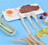 Travel Utensil Set with Case, 2 Sets Wheat Straw Reusable Spoon Chopstick Forks Tableware, Portable Cutlery for Daily