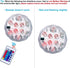2Pack 16 Swimming Submersible LED Lights Waterproof Pool Lights Underwater with Colors, Remote Control for Aquarium
