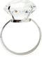Acrylic Diamond Ring Bridal Napkin Ring Set, Set of Six