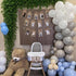 1st Baby First Birthday Party Decorations First Highchair Banner For Baby Boys Blue High Chair Banner Crown Cake Topper