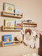 Gneric Floating Shelves for Wall, Burlywood Nursery Book Shelves, 15.7 inch Kids Bookshelf,