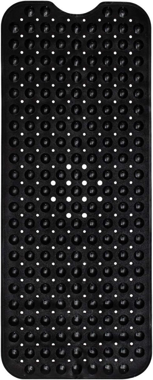 ENKOSI Large Non Slip Bath Mat, 40 x 16 Inch Bathroom Mat for Bathtub, Anti Slip Bathmat (Black)