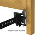 2Pcs Bed Frame Conversion Kit, Heavy Duty Adapter Bracket, Headboard Attachment with Hardware, Full to Queen