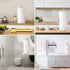 Stainless Steel Paper Towel Holder, Silver Countertop for Kitchen Bathroom, Standing Holder with Weighted Base for