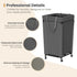 160L Laundry Basket with Wheels, Large Laundry Hamper with Removable Bag and Steel Frame, Rolling Dirty Clothes Basket