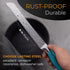 Orblue Serrated Bread Knife, Ultra-Sharp Stainless Steel Professional Grade Cutter - 8-Inch Blade with 5-Inch Handle,