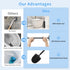 Flyzenvibe Set Stainless Steel Toilet Brush and Holder Oil Rubbed Matte Black Heavy Duty Toilet Bowl Brush with Long