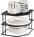 3-Tier 9x9x7.5 Inches Counter yarlung Cabinet Corner Shelf, Metal Wire Plate Rack Kitchen Corner Organizer for Cups