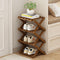 YYW Shoe Rack, Foldable Bamboo Shoes Shelf, Freestanding Shoe Storage Organiser for