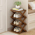 YYW Shoe Rack, Foldable Bamboo Shoes Shelf, Freestanding Shoe Storage Organiser for