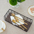 ROSE BLOOM Small Metal Wire Storage Basket: Decorative Wood Base Organizer for Bathroom, Kitchen, Wall Mounted or