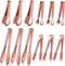 12 Pieces Mini Serving Tongs for Kitchen, Stainless Steel Appetizer Tongs, Ice Sugar Tong, Food Tong for Salad Buffet