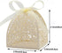 KPOSIYA 100 Pack Laser Cut Rose Candy Favor Boxes 2.5"x 2.5"x 3.1" for Bridal Shower, Anniversary, Birthday Party