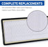 Eagles 2pack Replacement HEPA Filter Compatible with Honeywell Air Purifier Models HRF-H2 HPA050 HPA150
