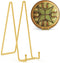 TR-LIFE 12 Inch Large Plate Stands for Display, Metal Picture Frame Holder + Small Easels for Art