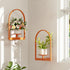 2-Pack Orange Metal Wall Plant Holder - Wall Mounted Plant Stands and Hanging Holders for Indoor Planter and Flower Pot