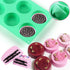 3 Pcs Oreo Cookie Chocolate Silicone Mold, 6-Cavity Round Molds for Candy, Mini Cakes, Jelly