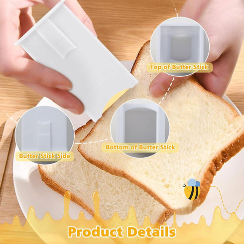 Roucerlin (1) Butter Spreader, Corn Cob Butter Dispenser with Built-In Cover, Butter Stick Holder, Butter Applicator