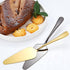 Stainless Steel Cake Server Pack of 10, Triangular Spade Spatula with Serrated Edge for Pizza and Baking, Silver