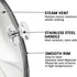 Glass Lids for Frying Pans & Pots, Tempered Covers with Stainless Steel Rim & Handle, Dishwasher Safe
