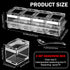 2 Set 10 4 3.2 8 Acrylic Seasoning Organizer Box x x in Clear Seasoning Rack Spice Pot Condiment Container with Lid