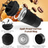 Women(3rd-Black, 12OZ) SPLMIFA Vacuum-Insulated Stainless Steel Travel Coffee Mug, Leak-Proof Reusable Coffee Cup