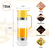 aeloer 12 OZ Glass Honey Dispenser No Drip with Stand, Honey Pot Jar with Handle, Syrup Dispenser for Coffee or Tea