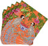 Caspari Monkeys Paper Cocktail Napkins - Two Packs of 20 in Orange