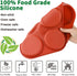 JOERSH 2-PK Silicone Egg Mold, 4" Jumbo Size Muffin Top Pan, Non-Stick Round Molds for Breakfast
