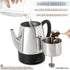 4 Mixpresso Small Electric Percolator Coffee Pot Cup Stainless Steel - Coffee Percolator Electric with Keep Warm