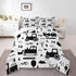 Set Set Set Set 1 Feelyou Construction Bedding Twin Size Equipment Trucks Comforter for Kids Boys Girls Decor Cartoon
