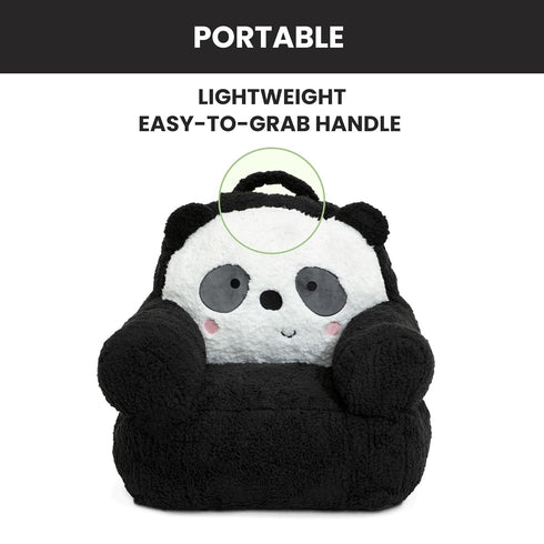 Cozee Delta Children Panda Buddy Chair, Black/White