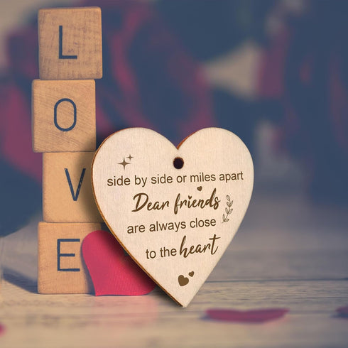 Best Friend Picture Frame Gifts for Long-Distance Friendships - Side by Side or Miles Apart, Gifts for Women, BFF,