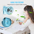 BESKAR Clip on Fan - Portable Small Desk Fan with Strong Airflow, 3 Speeds, USB Powered, Quiet
