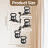 3 2 LASZOLA Rotating Plant Hangers Shelves Wall Mounted Indoor, Tier Metal Window Plant Hanging Holders, Morden