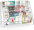 HAVEDAWN High-Transparent 4 Tier Kids Bookshelf, Sturdy Metal Large Size Book Rack