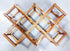 Freestanding Stackable Wine Rack Organizer for Countertop and Cabinets with Foldable Design and Scratch-resistant Protector by LoongZDD