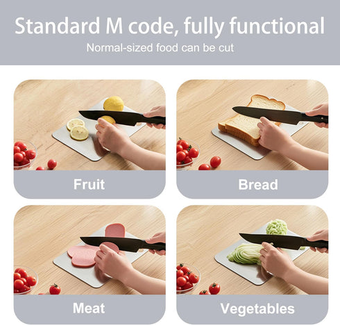 Size)11.8 7.9in) Stainless Steel Cutting Board, Double Sided Steel Cutting Boards for Kitchen Meat Vegetables