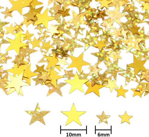 Hestya 60g Star Confetti Glitter Table Confetti - Metallic Foil Stars for Party Wedding Festival Decorations (Glitter
