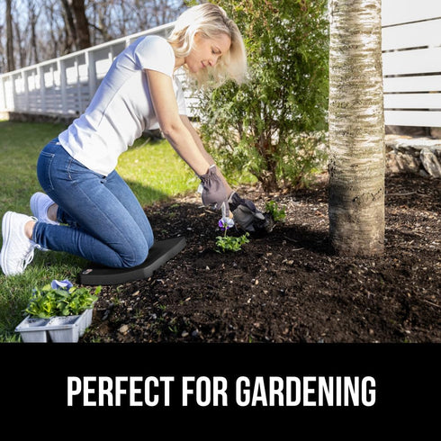 17.5x11, GORILLA GRIP Extra Thick Patent Pending Supportive Foam Kneeling Pad, Large Cushion Knee Pads for Gardening
