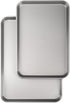 Goodful Nonstick Cookie Baking Sheet Set, Heavy Duty Carbon Steel, 2-Pack Bakeware Set, Dishwasher Safe, Gray