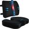 CushZone Ergonomic Seat Cushion & Lumbar Support Pillow - Memory Foam for
