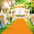 Orange Carpet Runner for Party 2.6X15 ft, 130 GSM Felt with Halloween Decorations, Double-Sided Tape for Prom