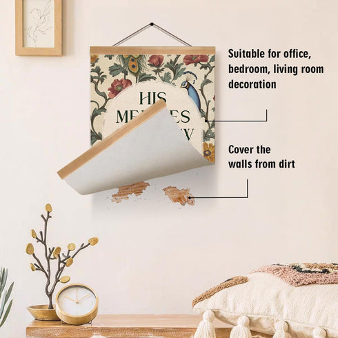 ZTGDA 12x16inch Christian Poster Wall Art Decor, Christian Bible Verse His Mercies are New Every Morning Boho Wall Art