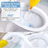 Tioncy 6 Pack Toilet Brush with Holder - Toilet Bowl Brush and Caddy Set, Stiff Bristles for Bathroom Cleaning,